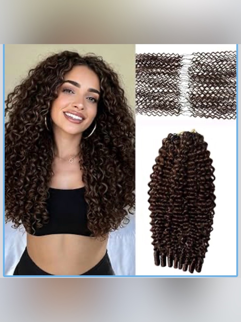 60 Gram 14 Inch Bermese Curly Human Hair Crochet Bundles with Spiral Curl Pre-Se